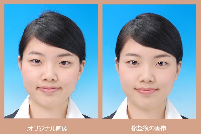 美肌修正レタッチ見本